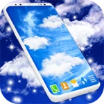 sky clouds live wallpaper android application logo